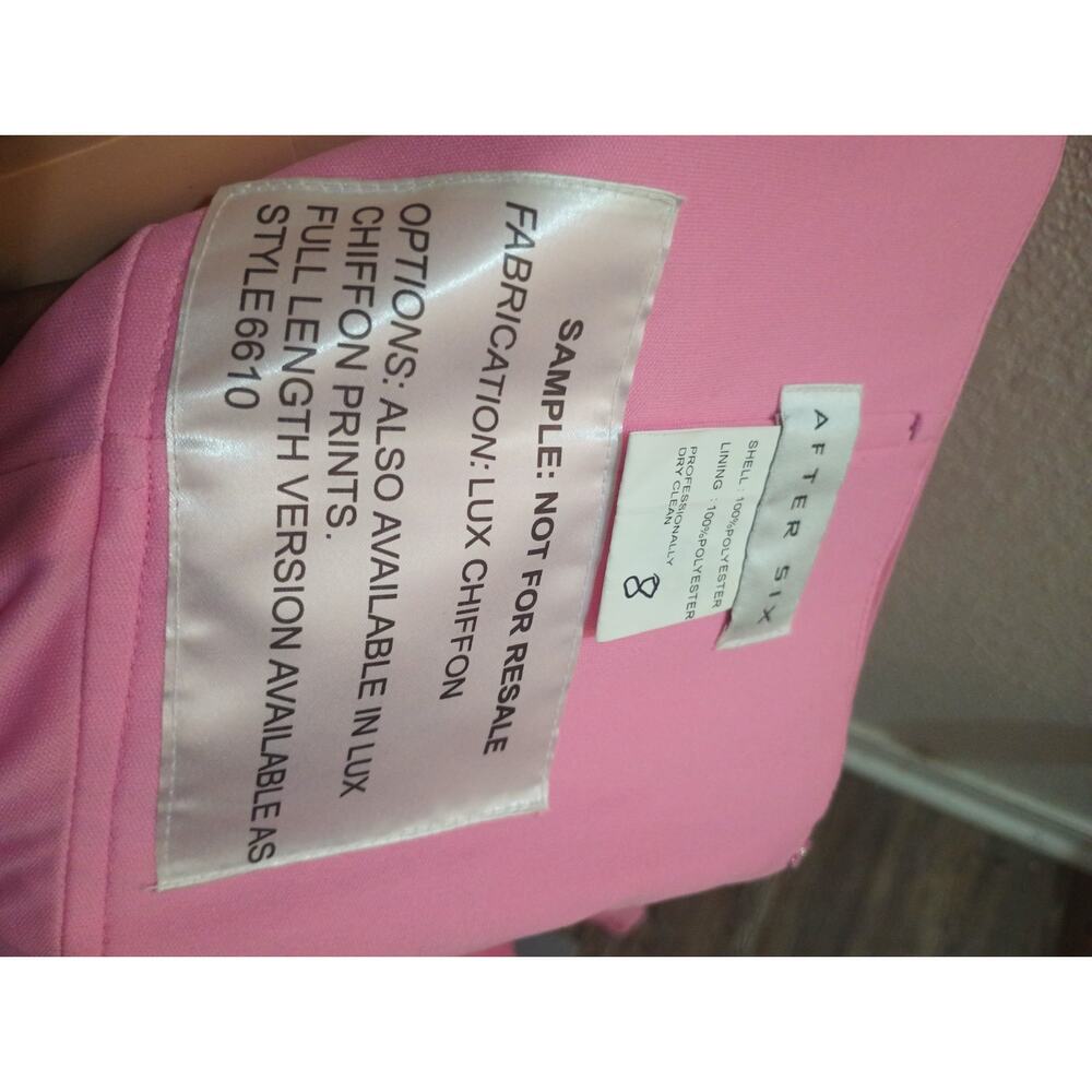 After Six Pink Strapless Sweetheart Gown Size 8 W011 - Picture 10 of 12